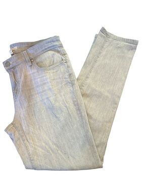 Eileen Fisher Light Gray Straight-Leg Jeans